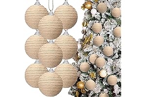 Syhood 9 Pcs Christmas Ball Ornaments