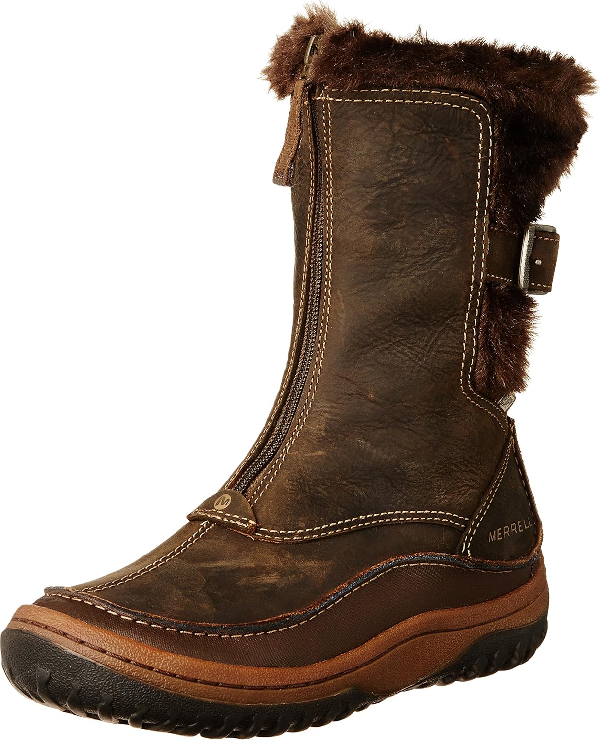 Merrell Women's Warm Lined Ankle Snow Boots Fur