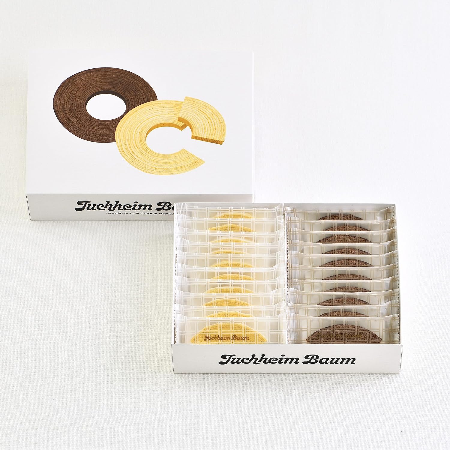 ユーハイムバウム55 JUCHHEIM バウムクーヘン プレーン チョコレート 個包装 20個入 ギフト お祝い 誕生日 お菓子 手土産 お返し ユーハイム