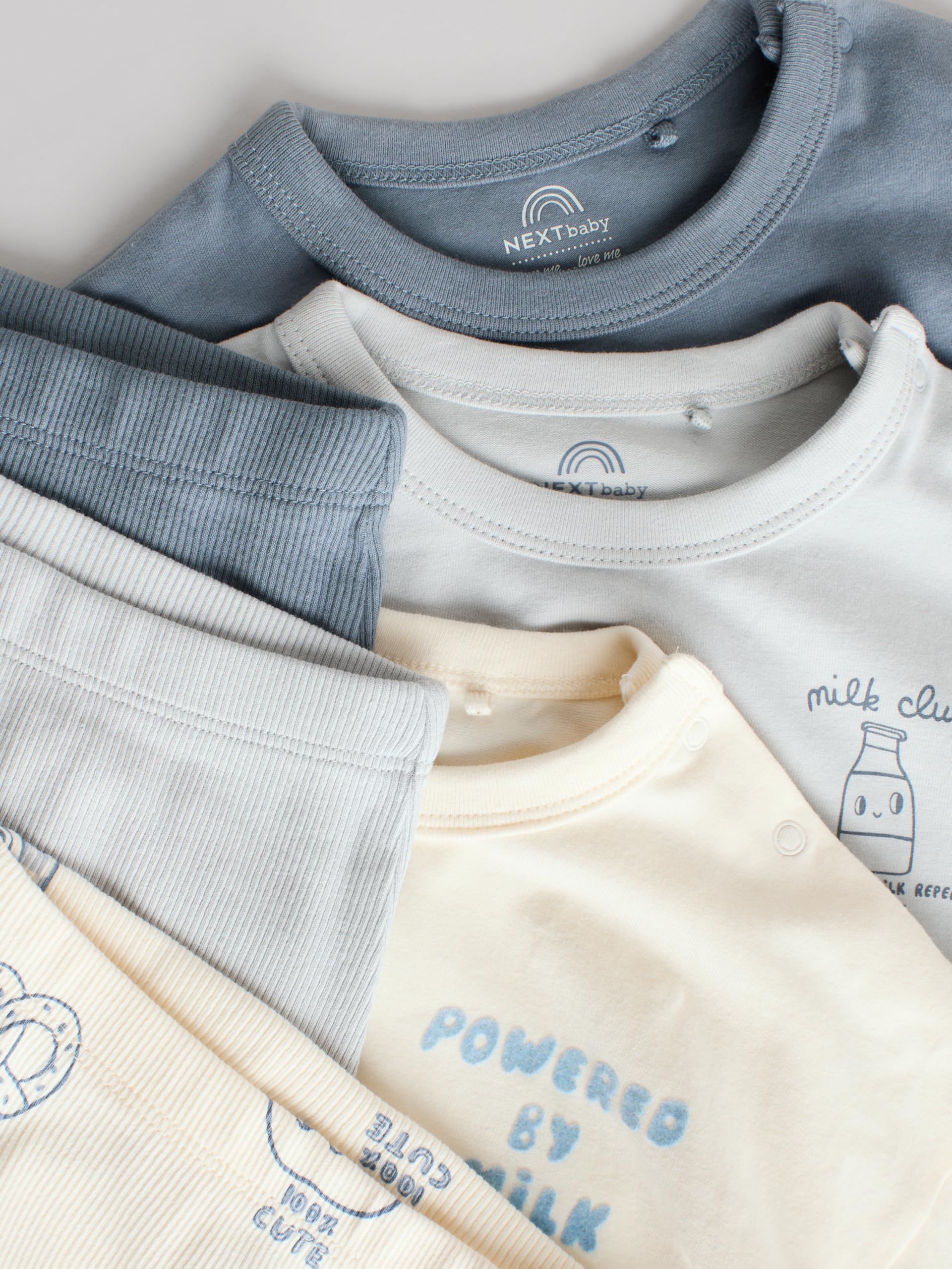 NEXT Baby Jungen Standard 6-teiliges Baby Set mit Oberteilen und Leggings