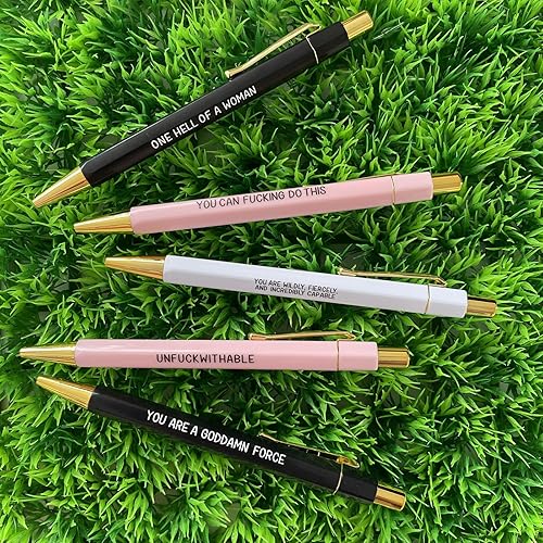 Miniatura 6 de MYHJL Juego de 5 bolígrafos divertidos para enfermeras, bolígrafos divertidos de tinta negra, bolígrafos de enfermería para enfermeras, médicos,