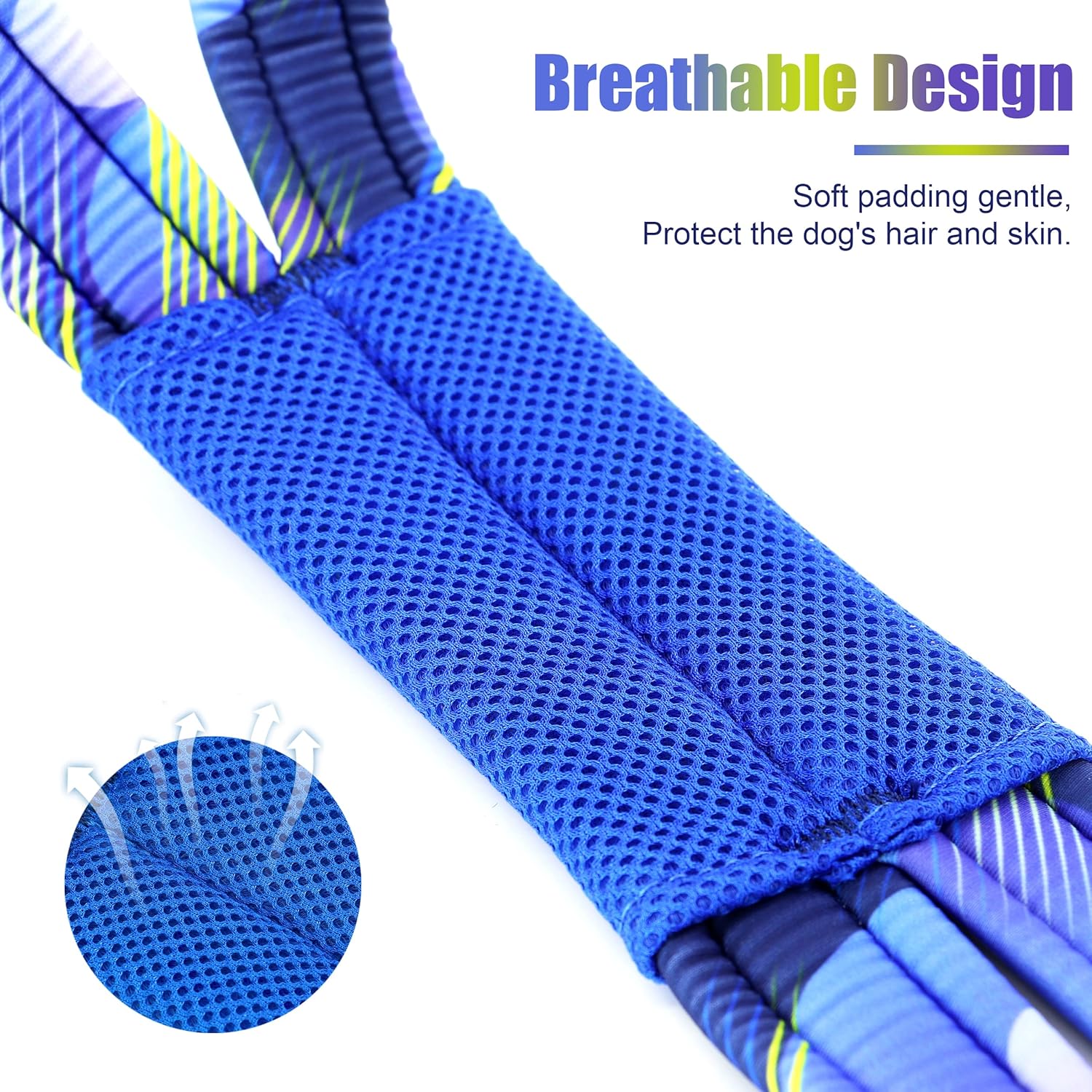 PET ARTIST Dog Weight Pulling Harness,Speed Training,Work Out Dog Sled Harness for Medium,Large Dogs,Blue,L