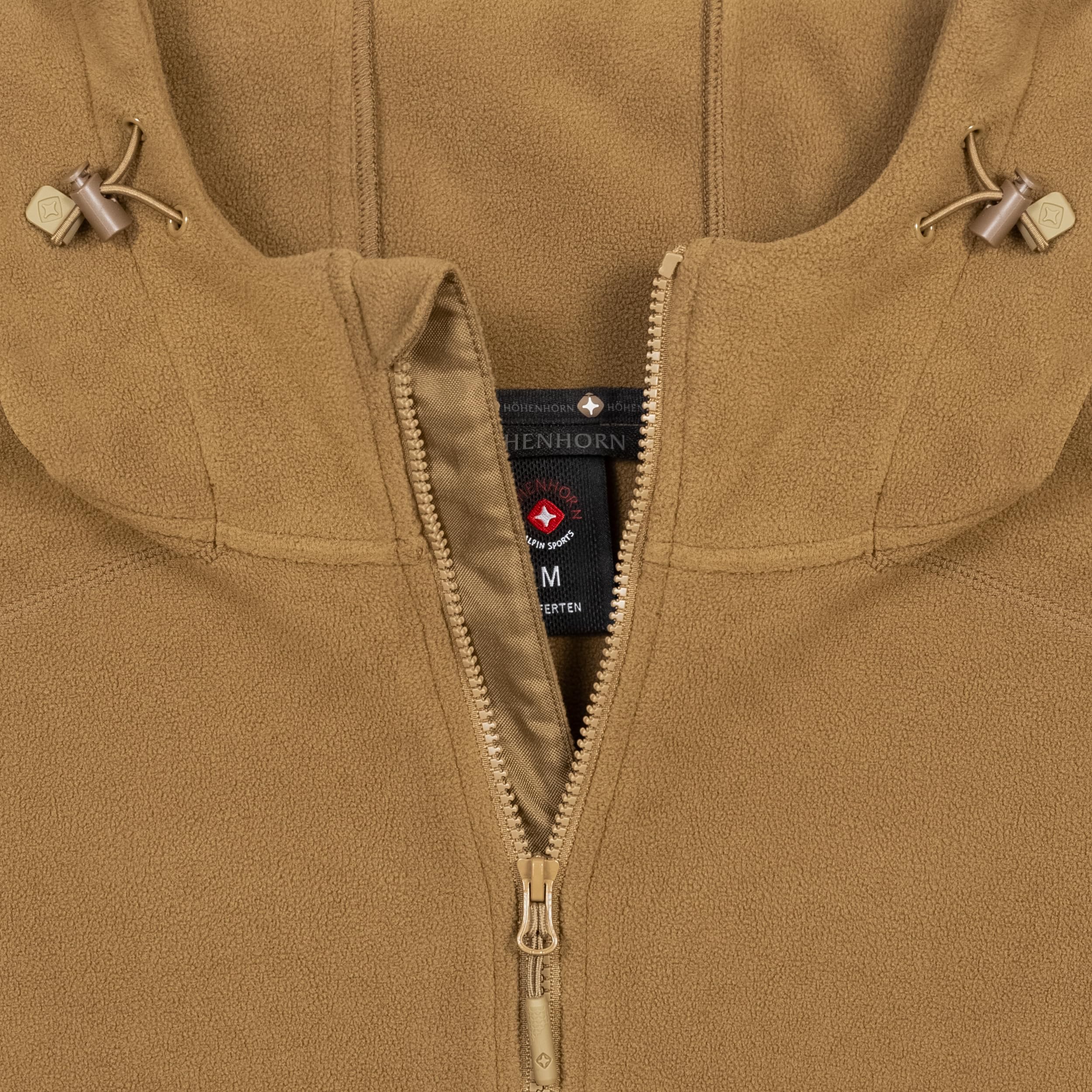Höhenhorn Biferten Veste en polaire militaire pour homme Veste coupe-vent d'extérieur avec capuche