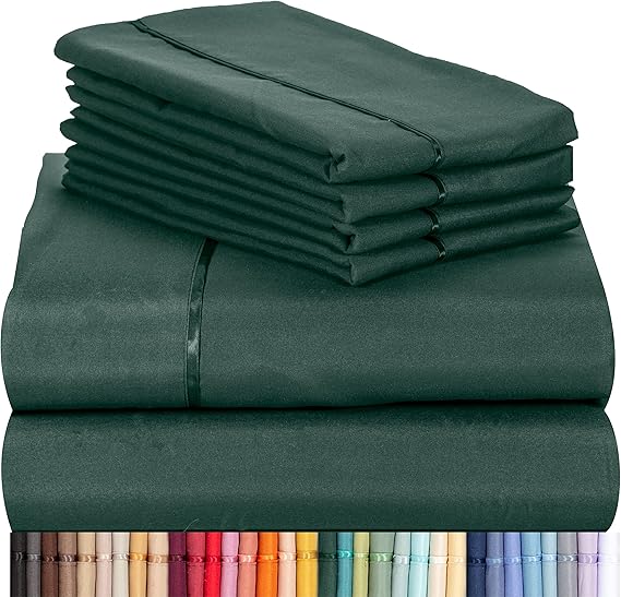 6 PC Sheet Set Bamboo Sheets Deep Pockets 18" Eco