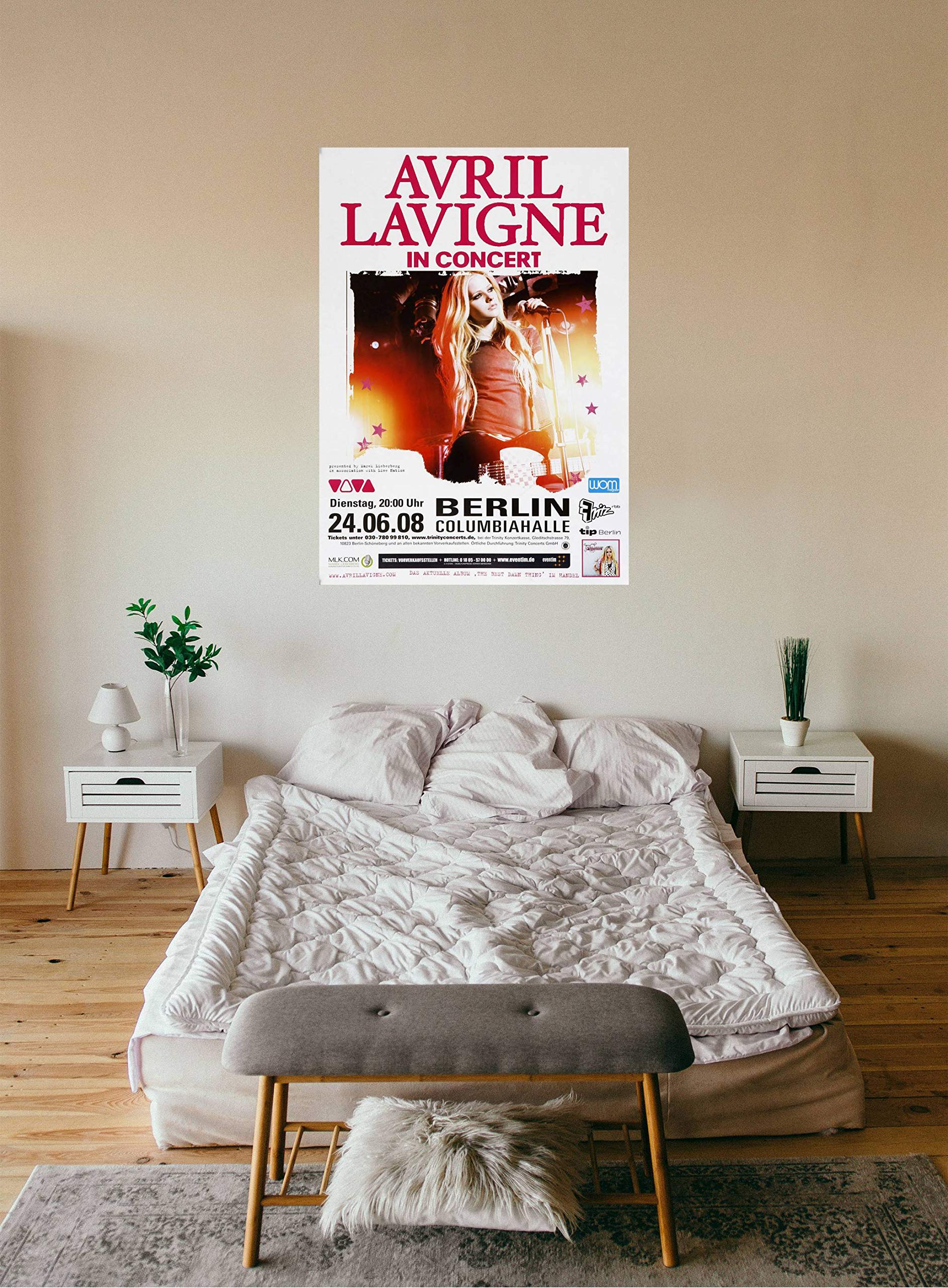 Avril Lavigne - What The Hell, Berlin 2008 » Konzertplakat/Premium Poster | Live Konzert Veranstaltung | DIN A1 «