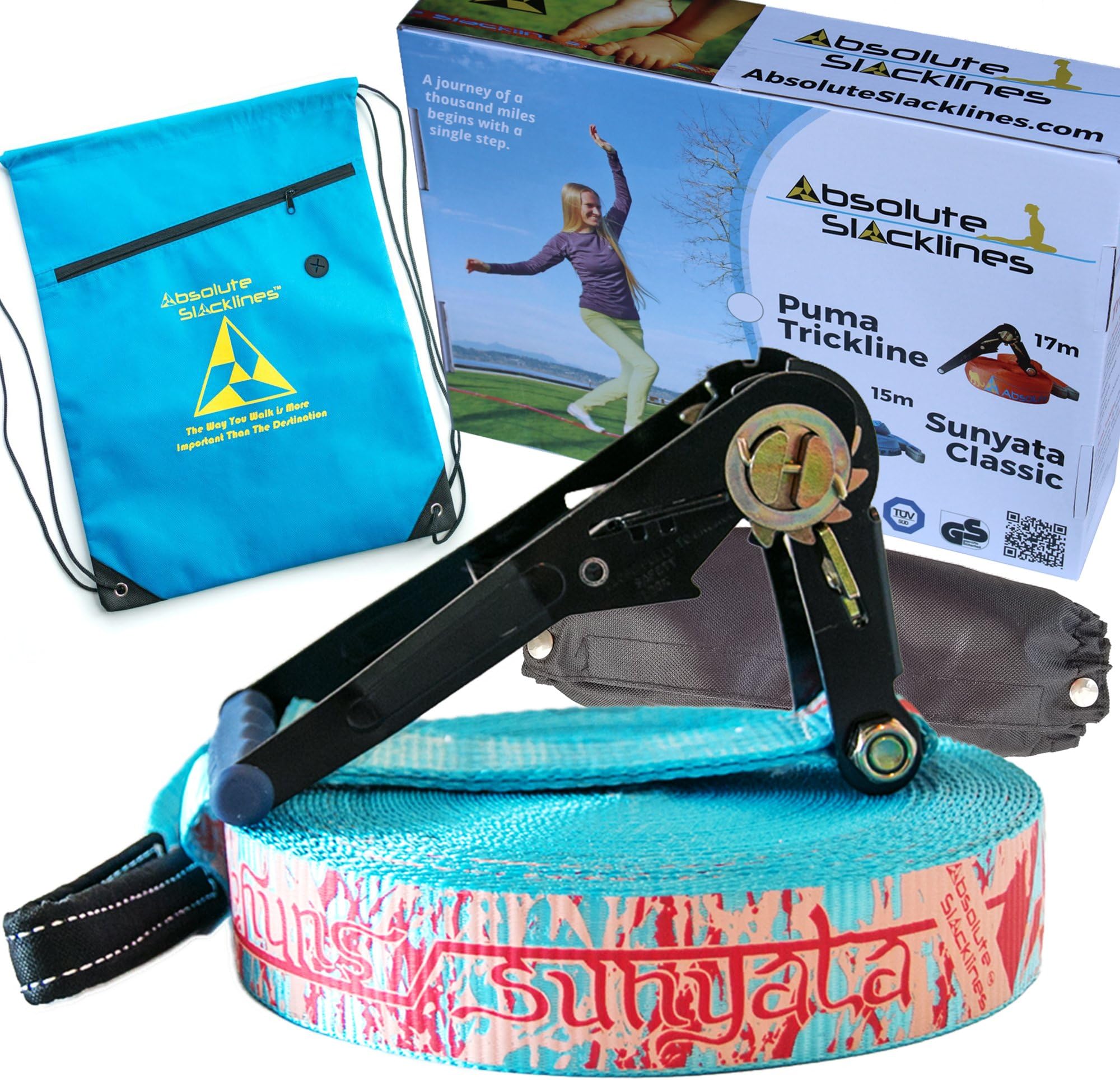 Sunyata Classic 49 ft/15m | with GripCoat + Tree Pads + Bag + Ratchet Safety Cover | 1 Year Warranty | Easy Set Up Online Tutorial | Great for Beginner and Intermediate Users