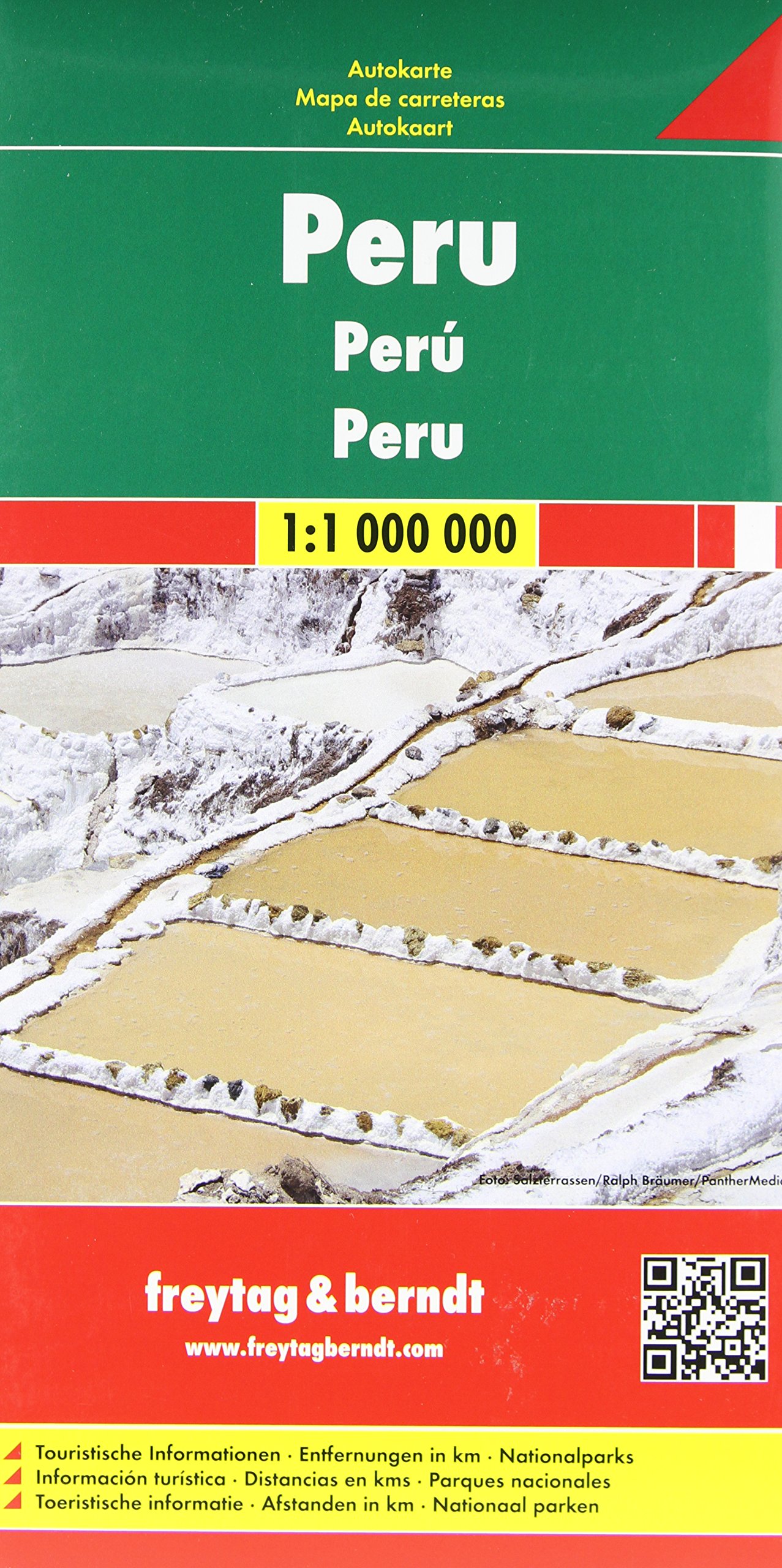 Peru f&b r/v (+r) 1/1M: Wegenkaart 1:1 000 000