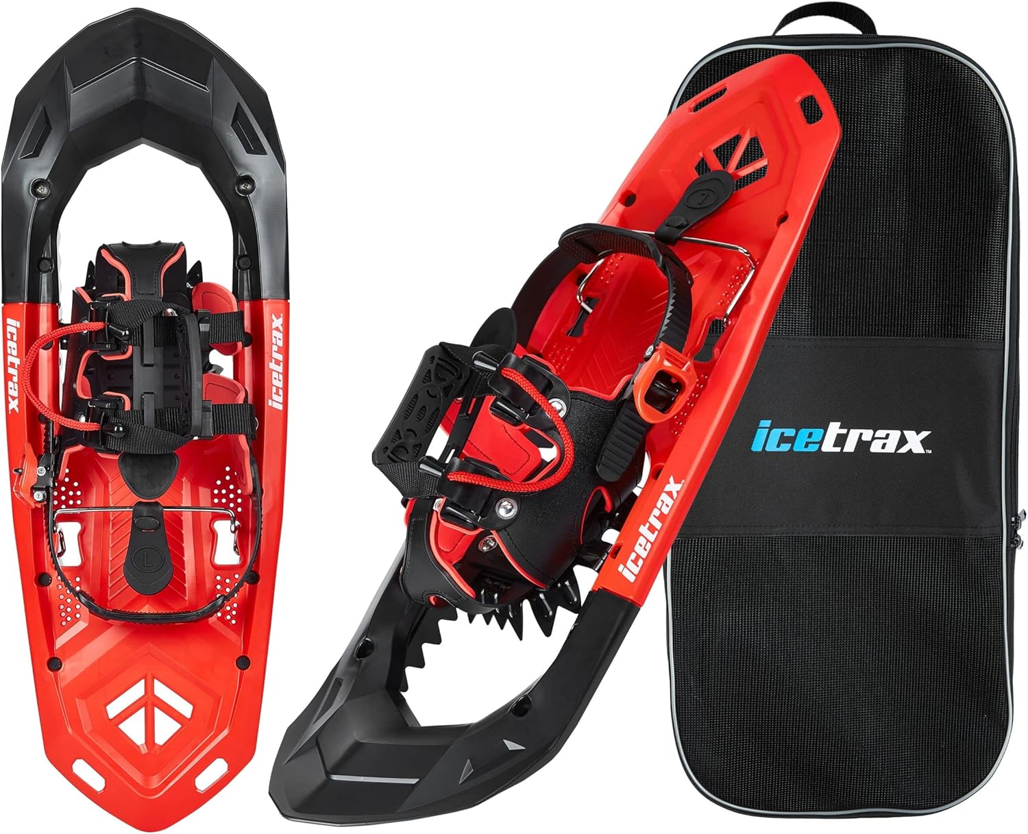 ICETRAX Snowshoes with Quick Fit Binding System for Backcountry, Mountaineering, Hiking