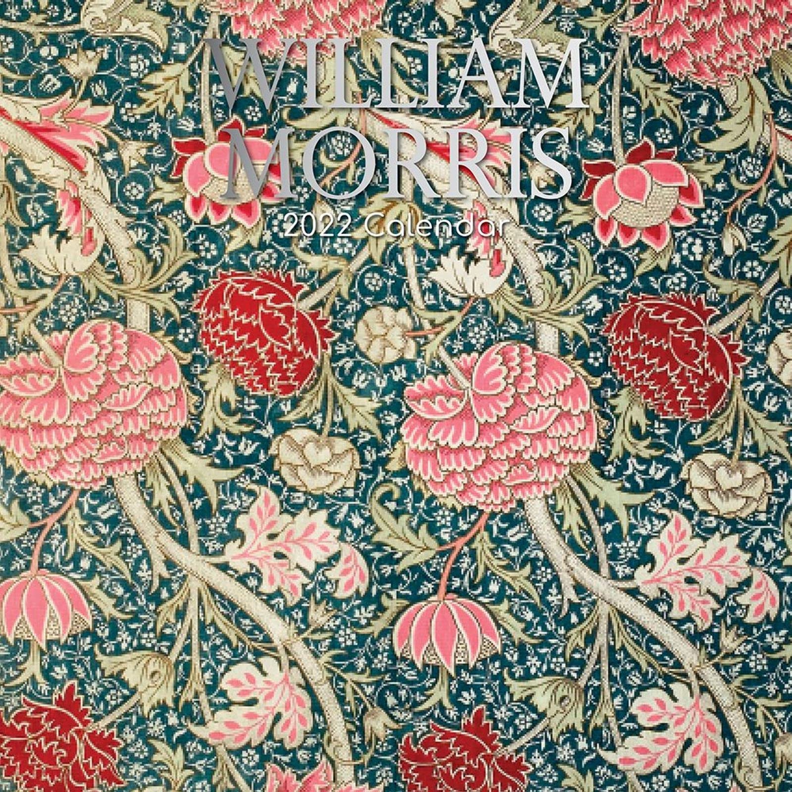 2022 Square Wall Calendar - William Morris - Cray, 12 x 12 Inch Monthly View, 16-Month, Arts & Antiques Theme, Includes 180 Reminder Stickers