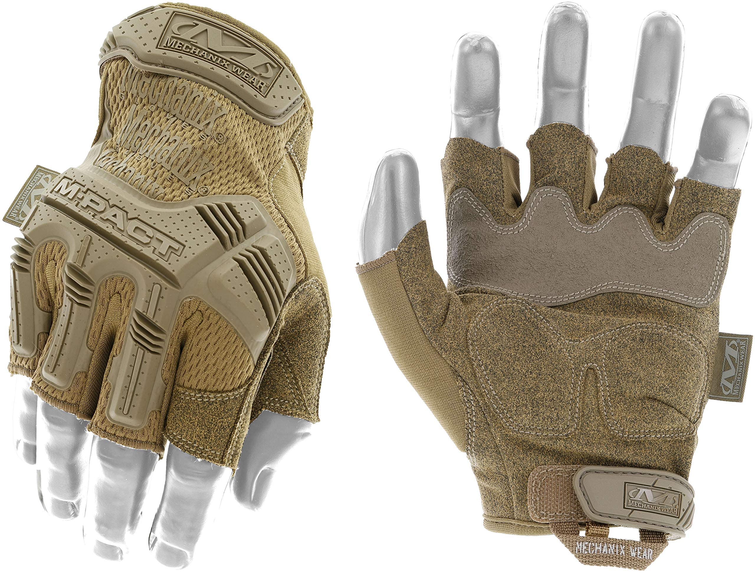 Mechanix Wear MFL-72-010 M-Pact Fingerless Guanti, Coyote, Large