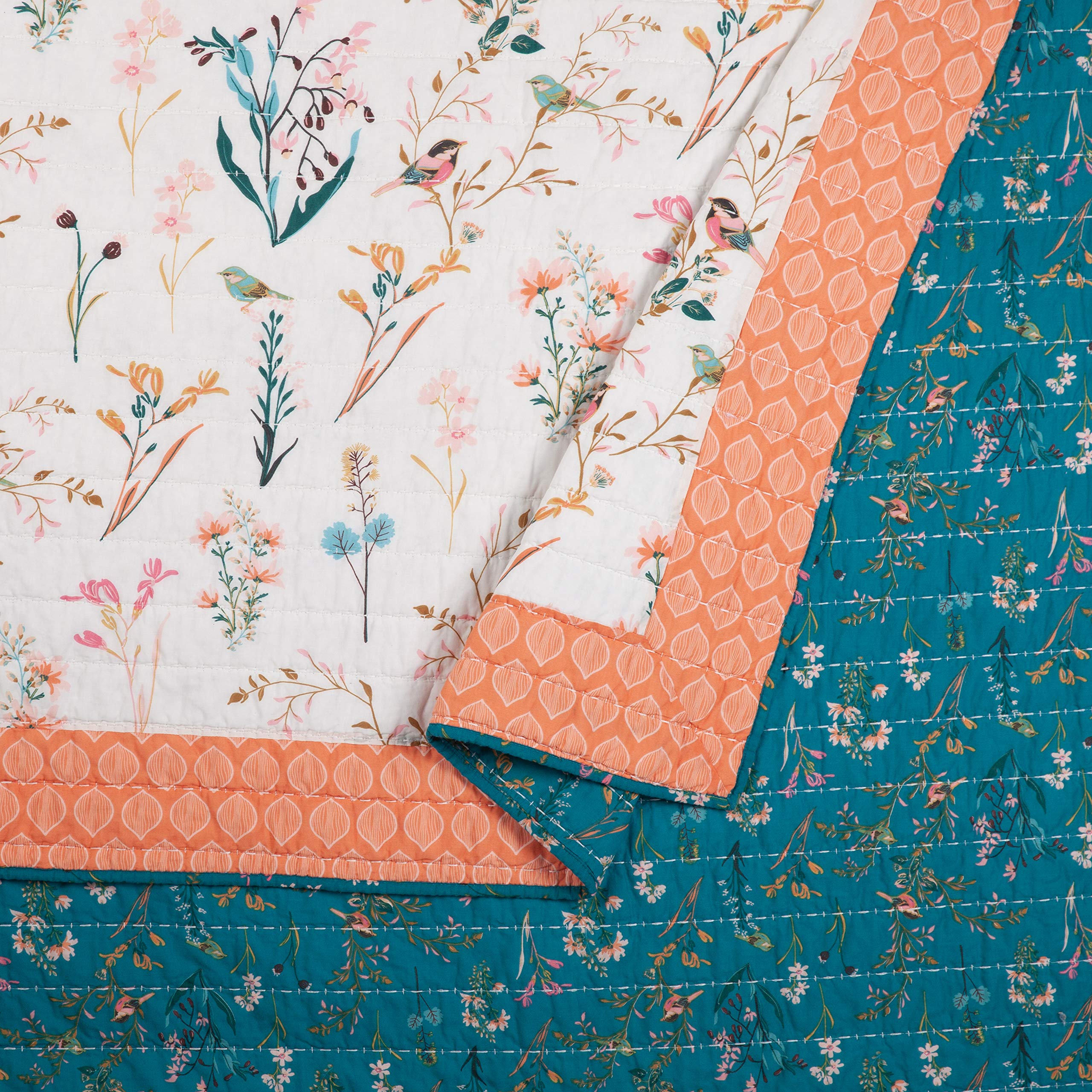 Amazon.com: Makers Collective English Garden 3-Piece Quilt Set by