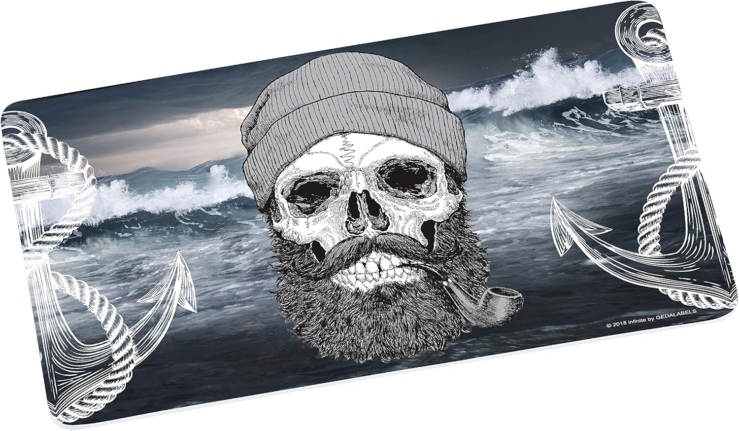 infinite by GEDA LABELS (INFKH) Sailor Skull 13665 Bread Board, Breakfast Board, Breakfast Board, Board, Board, Melamine, Blue