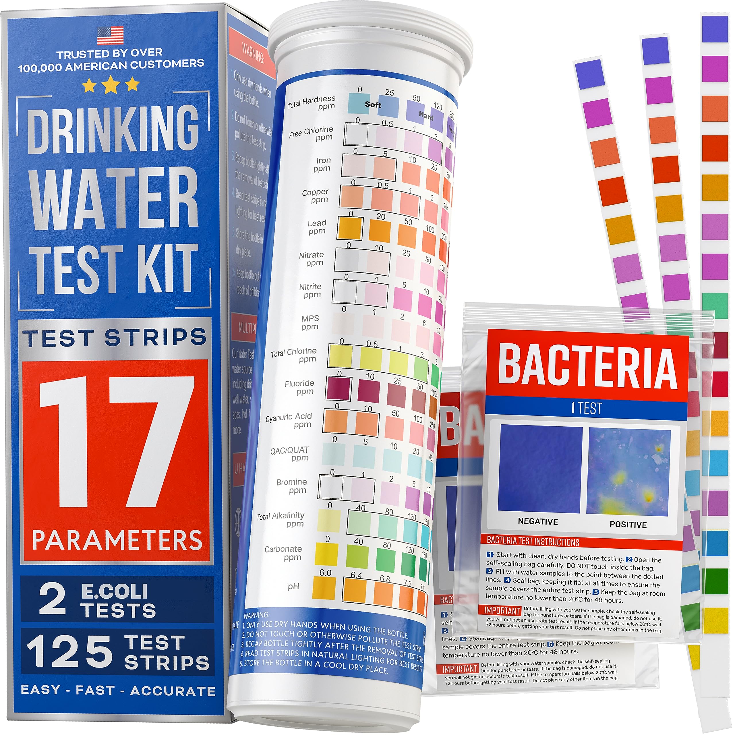 Buy 2023 AllNew 17 in 1 Drinking Water Testing Kit 125 Strips Home