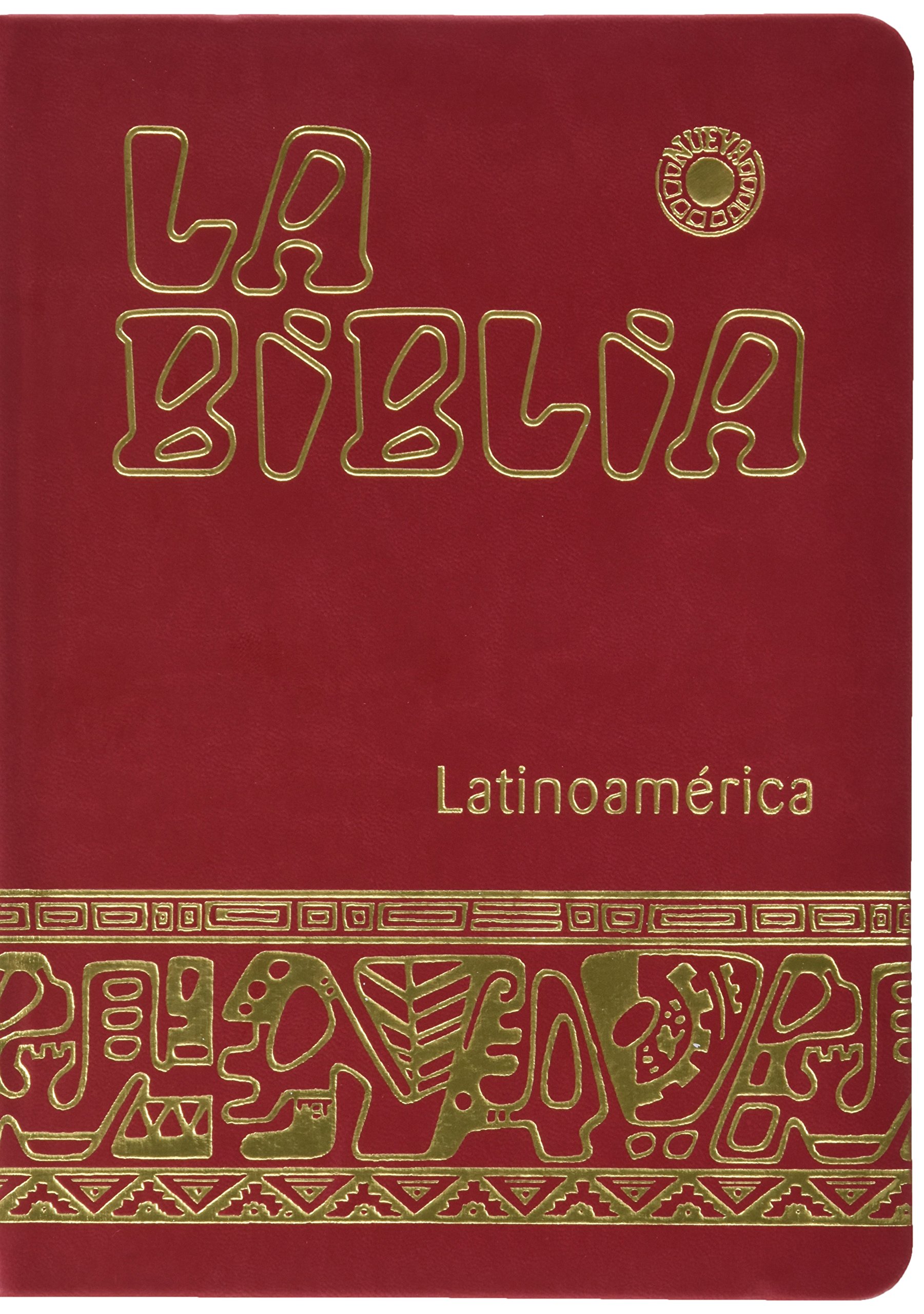 La Biblia Latinoamérica [letra grande] simil-piel roja, canto dorado, con uñeros