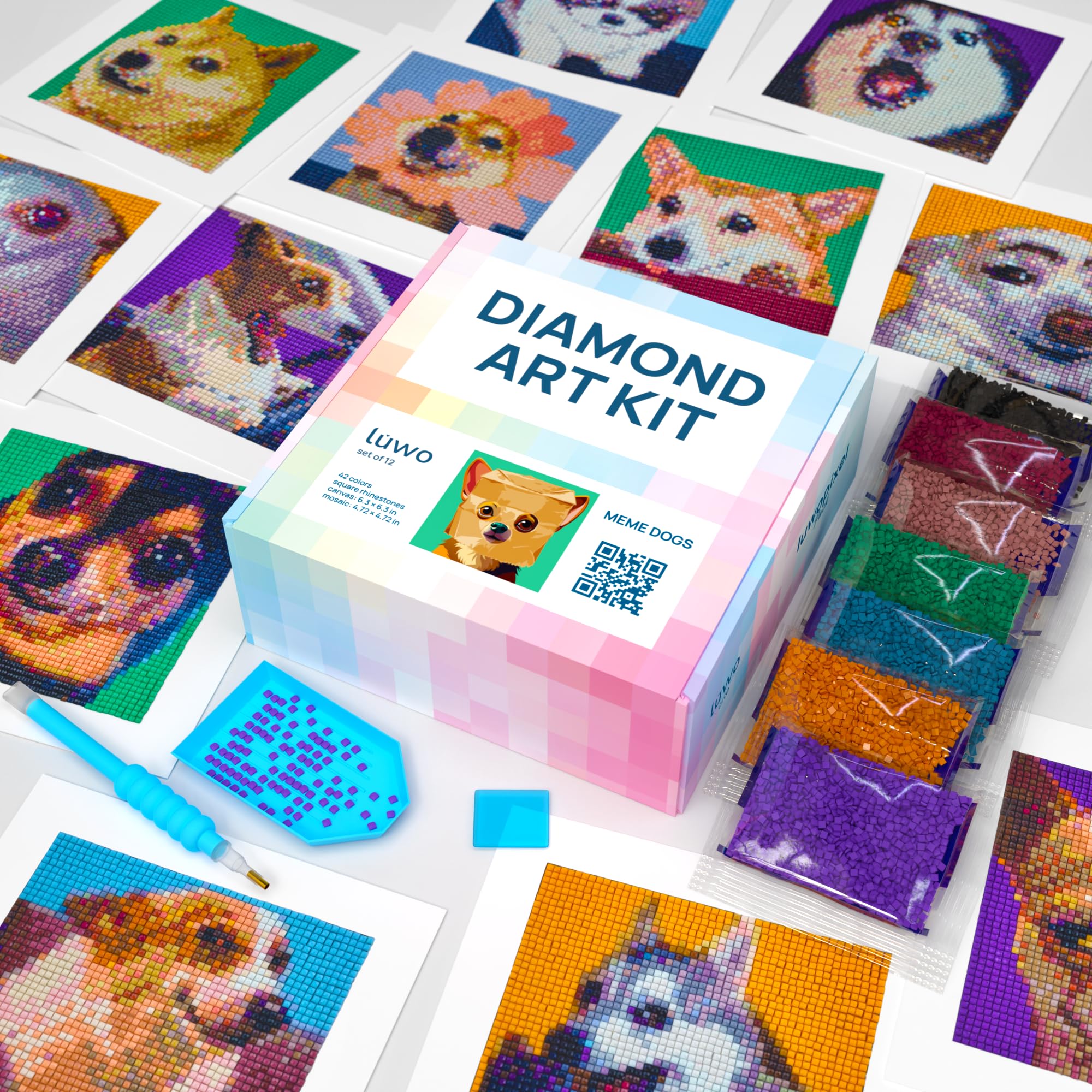 Funny Meme Cat Diamond Art Kits - Beginner Friendly -14