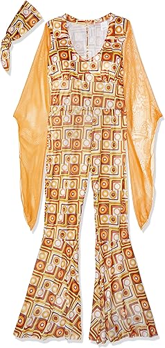 Fun World Disfraz de discoteca para mujer, Multi Color