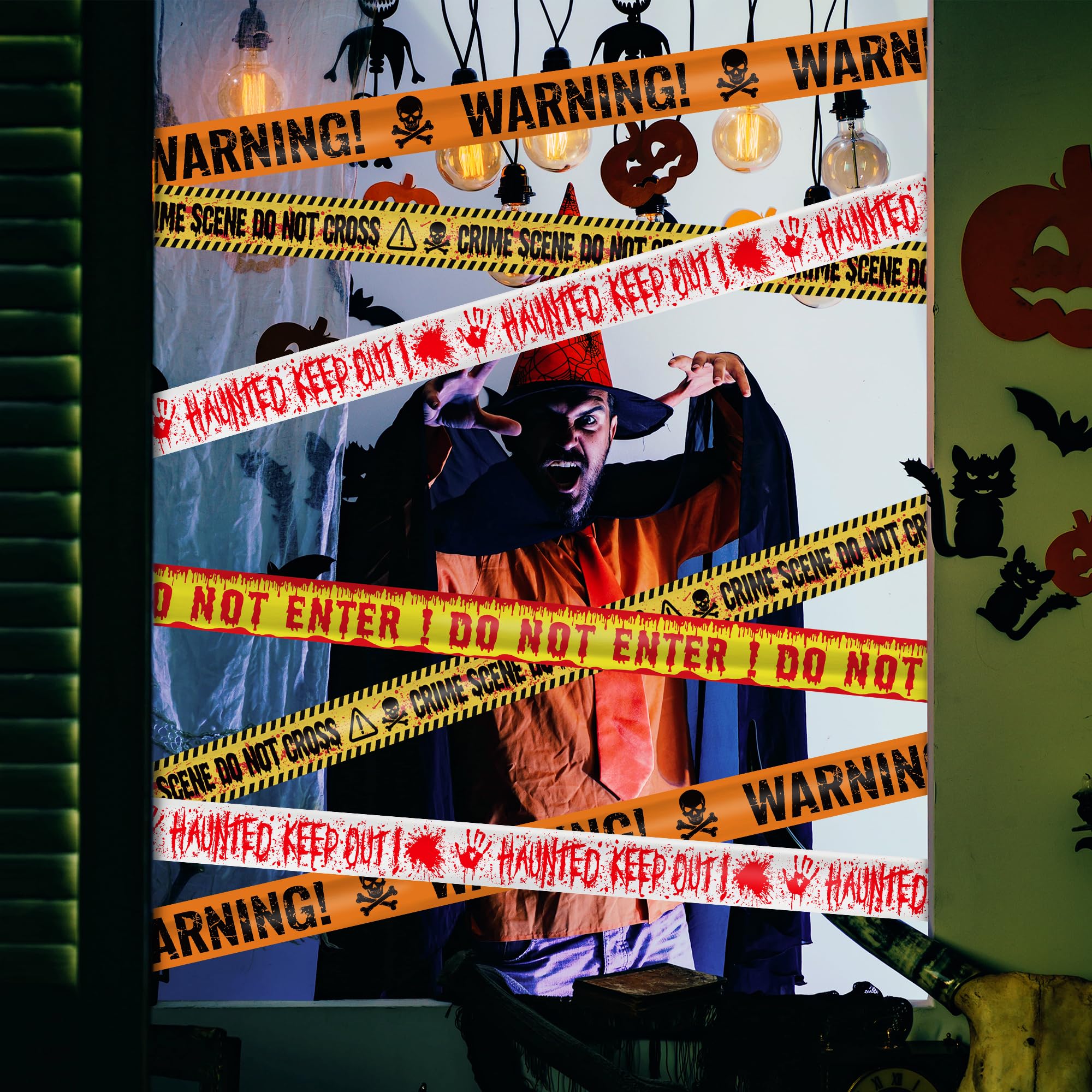 Halloween Caution Tape - Spooky Decorations -8