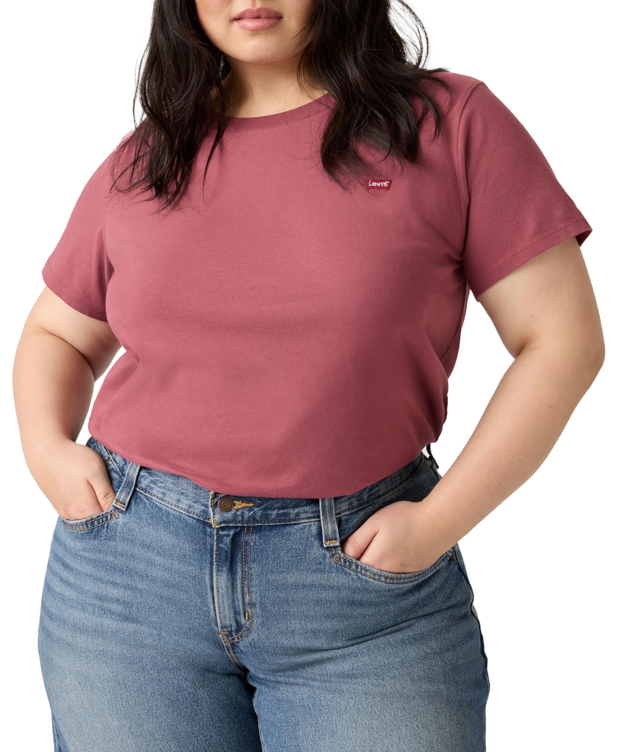 Levi's Damen Pl The Perfect Tee T-Shirt, Crushed Berry, 4XL Größen