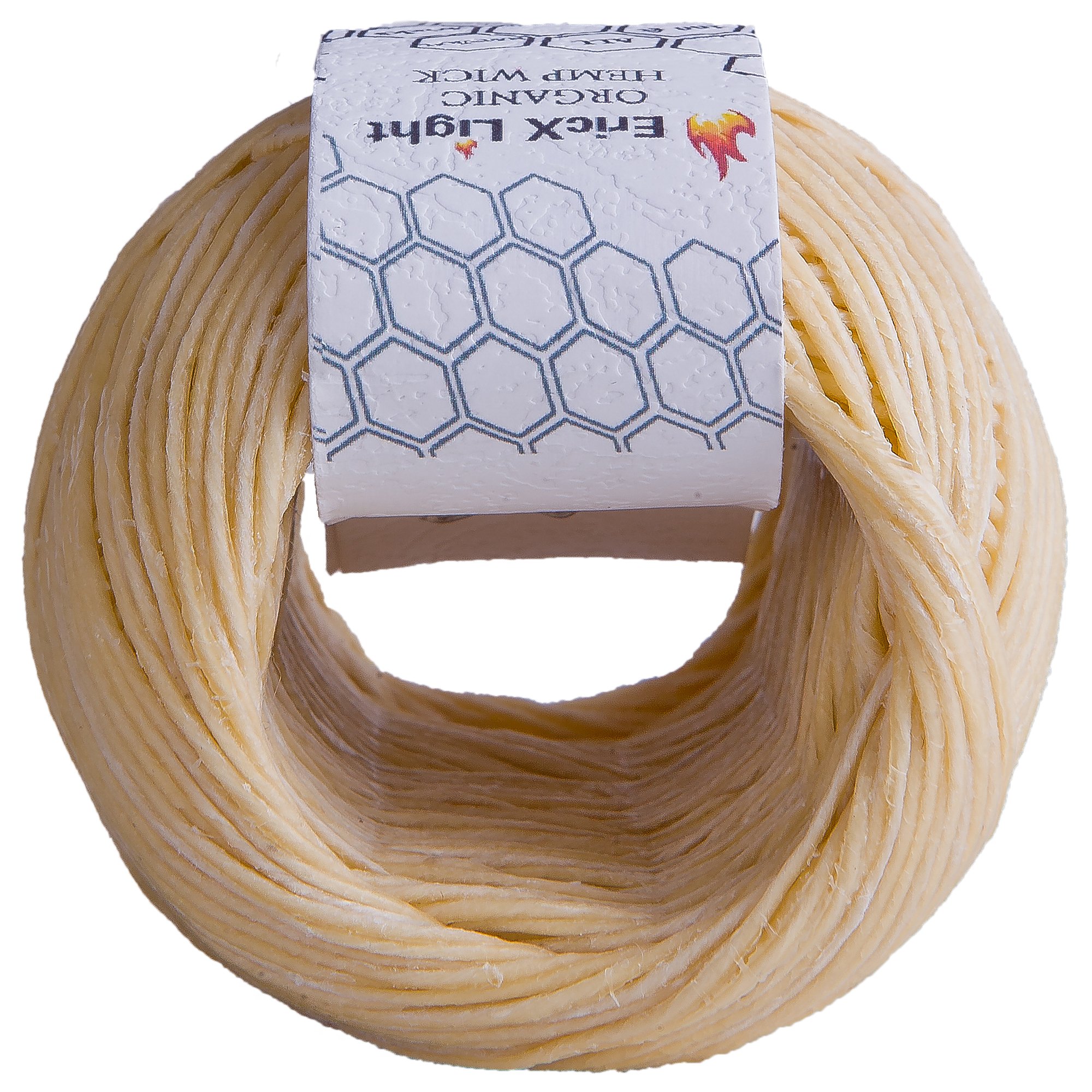 EricX Light Beeswax Hemp Wick,200 ft Spool, Organic Hemp Wick Well Coated with Beeswax,Standard Size(1.0mm) - Image 4