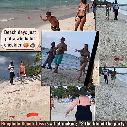 Miniatura 9 de Juego de Cornhole portátil para la playa, juego ligero de Cornhole al aire libre para niños y adultos, juego de mini Cornhole con bolsas de