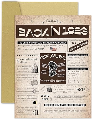 Tarjetas de felicitación para fiesta de cumpleaños gigante, enormes tarjetas de cumpleaños número 100 para mamá, papá, hombres y mujeres, tarjetas