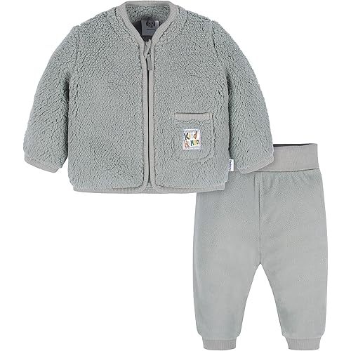 Gerber Baby & Toddler Boys' Sherpa Jacket and Jogger Pant Set