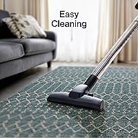 Vista 93 de JONATHAN Y Alfombra marroquí geométrica para interiores y exteriores, 8 x 10 pies, color beige/azul marino, tejido texturizado Ourika, para patio