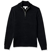 Amazon Essentials Maglione Morbido a Maniche Lunghe con Cerniera sul Collo Uomo