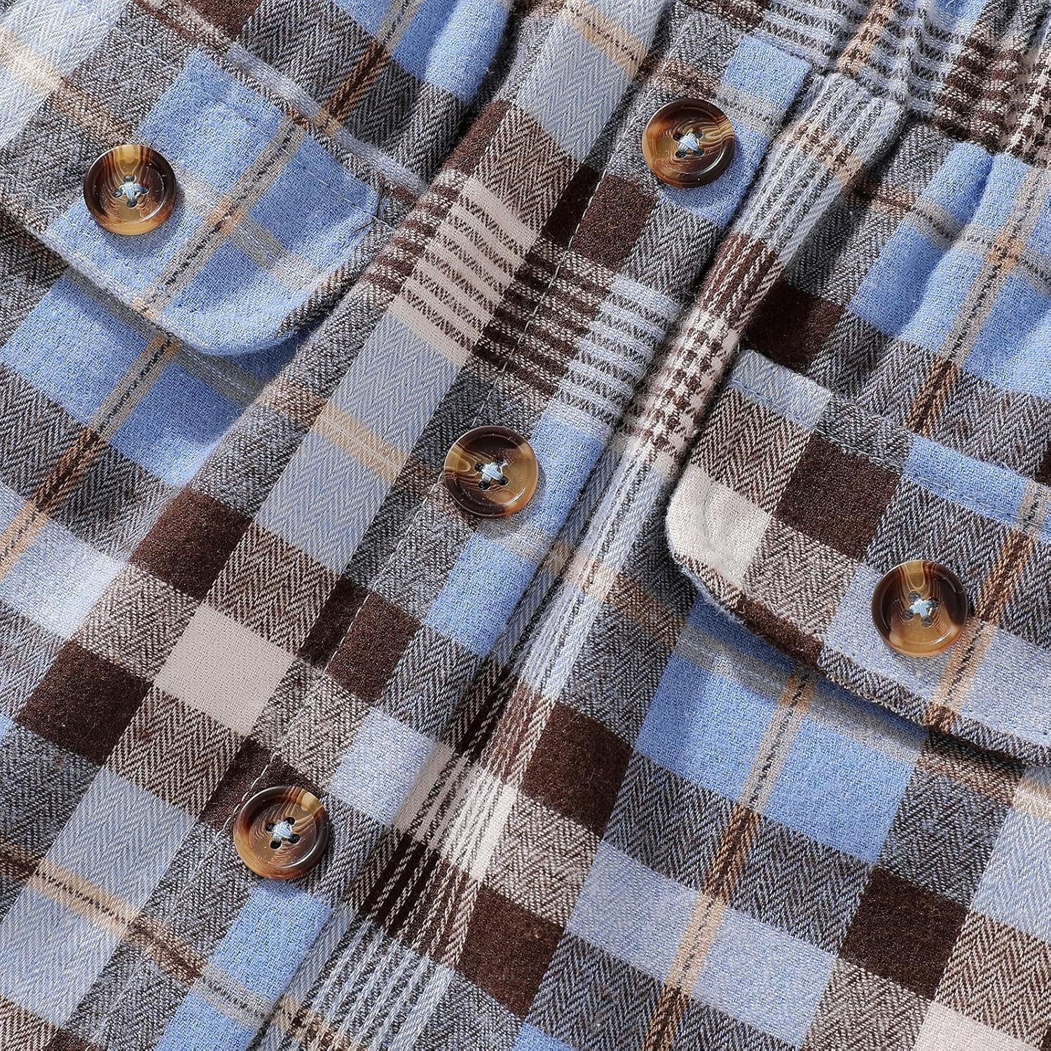 Girls' 2-Piece Set Outfit, Skirt Outfit Summer Ribbed Top and Plaid Mini Skirt,Sweet ruffled cuffs - Image 6