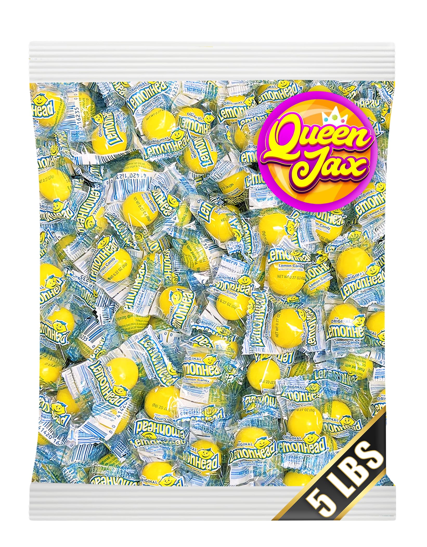 Lemonheads Candy - Lemon Candy - 5 LB Bag - Lemon Heads - Lemon Heads Large Bulk Candy - Lemonhead Candy Bulk - Lemon Hard Candy - Lemonhead Candy - Lemon Head Hard Candy