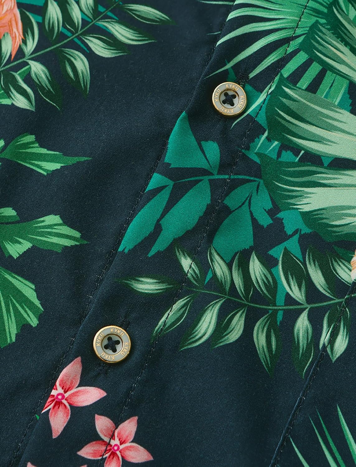 KYKU Funky Hawaiian Shirt for Men Palm Beach Shirts Tropical Vacation Clothes - Image 2