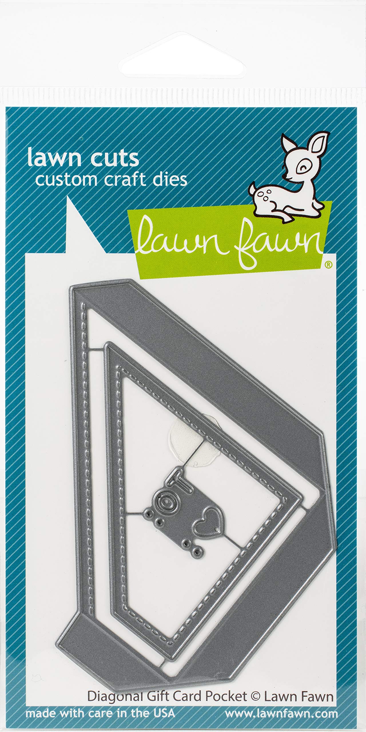 Lawn Fawn Diagonal Gift Card Pocket Interactive Die (LF2045)