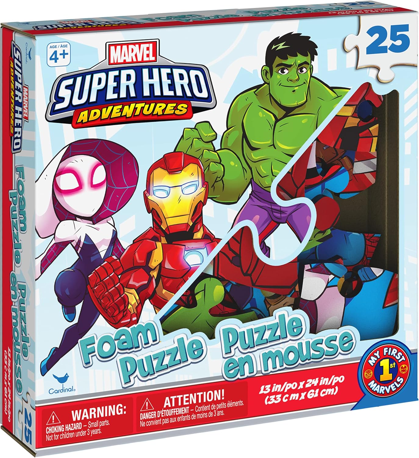 Marvel Super Hero Adventures 25-Piece Foam Puzzle