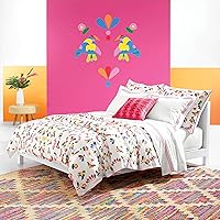 Vista 6 de Pine Cone Hill Trio Fuchsia Duvet Sham, Euro Size, Pink Stripe