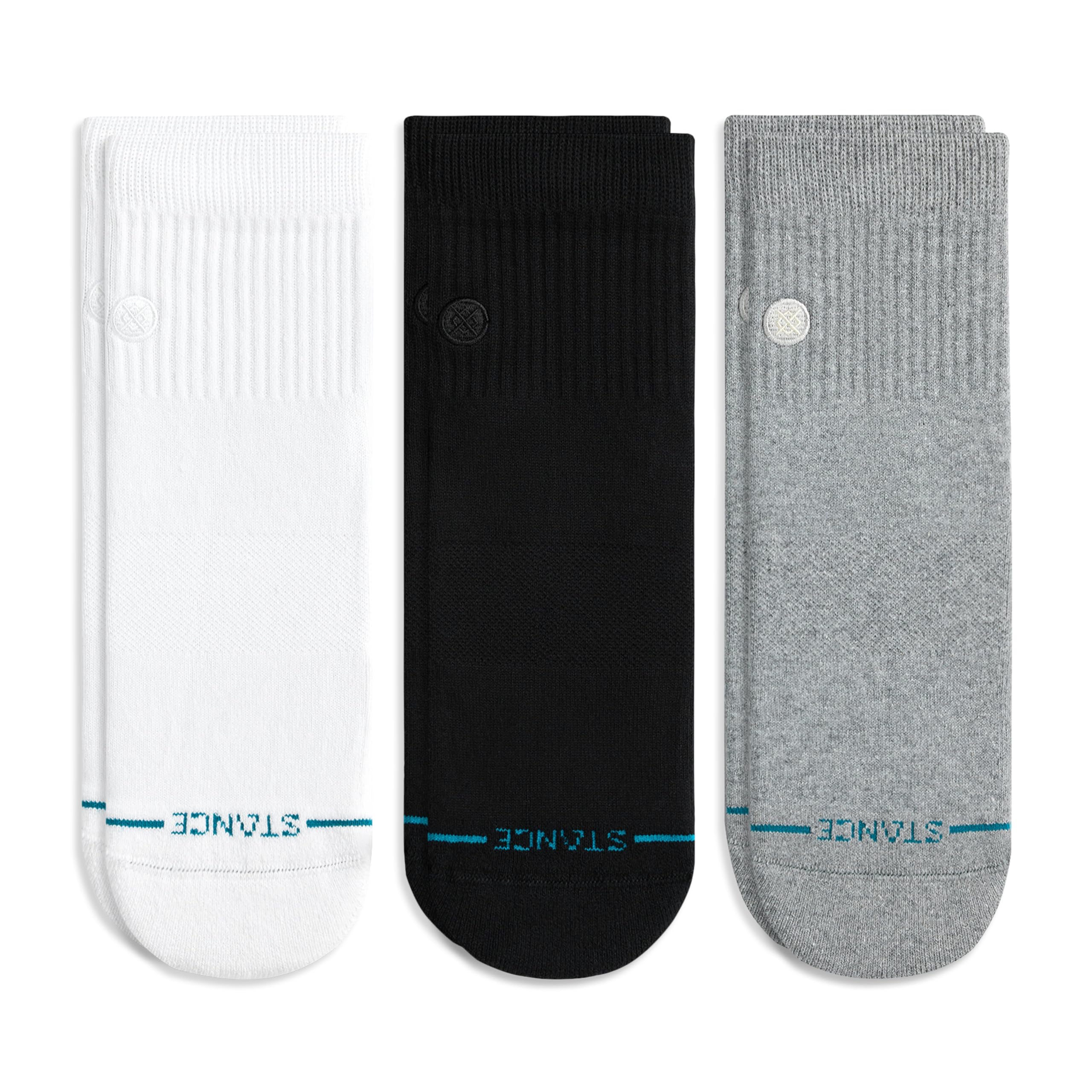 Stance Icon Quarter Socks 3-Pack for Men and Women