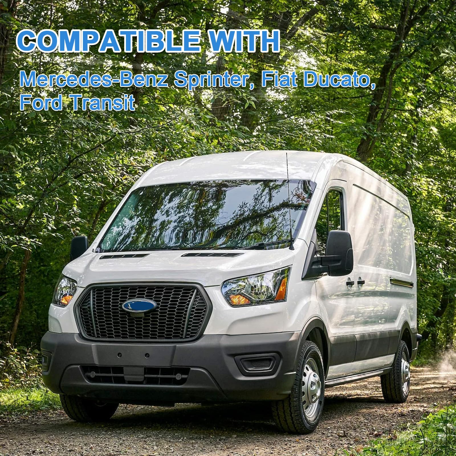 Regolabile Porta Posteriore Doccia, Tenda Cambiante con Ganci Magnetici e Pannelli Privacy Laterali per Van Camper VW T5 T6 Mercedes-Benz Sprinter Ford Transit F-iat Ducato Viaggiatore