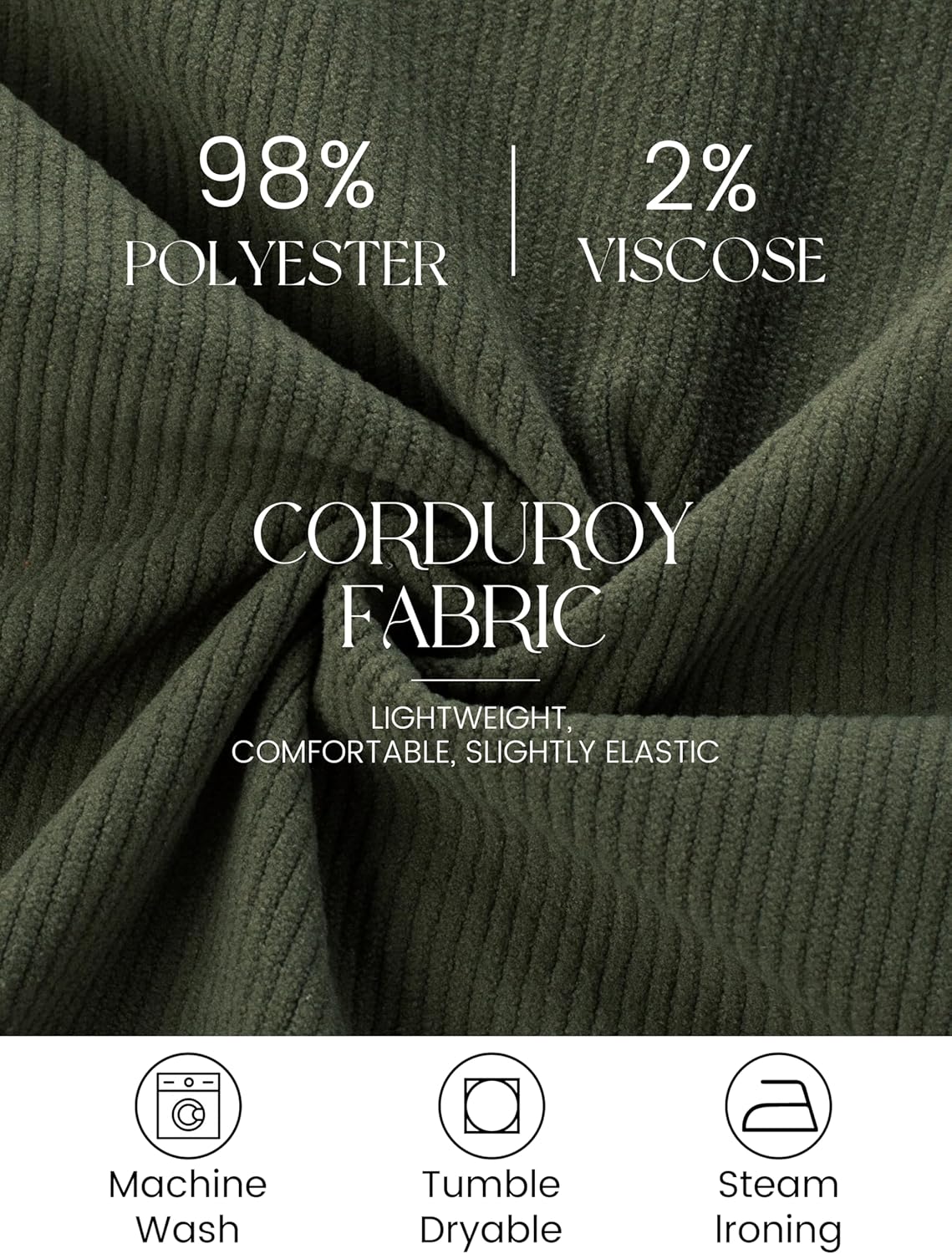 Kate Kasin Women Corduroy Skirt Mini Pencil Skirt Elastic High Waist Skirt with Pockets 2025 - Image 4