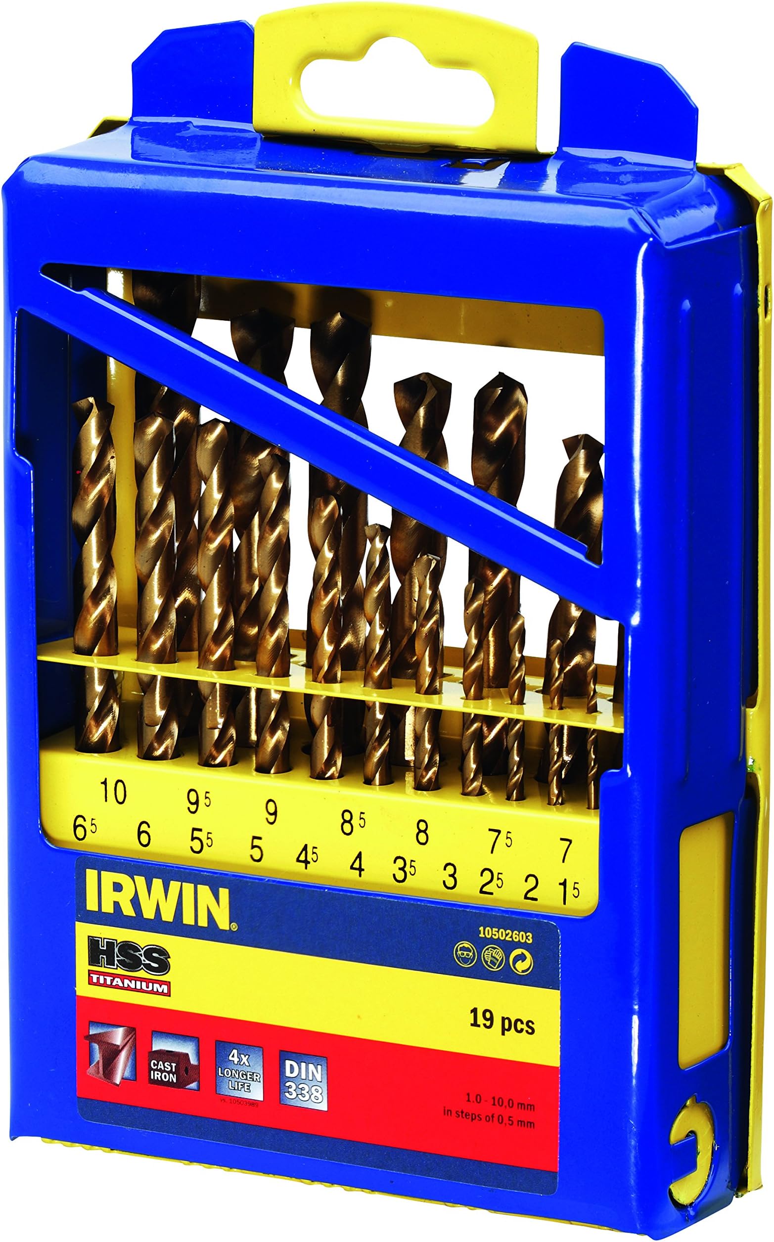 Milwaukee 48894759 HssG 10PC Titanium Red Hex Drill Bits Amazon.co