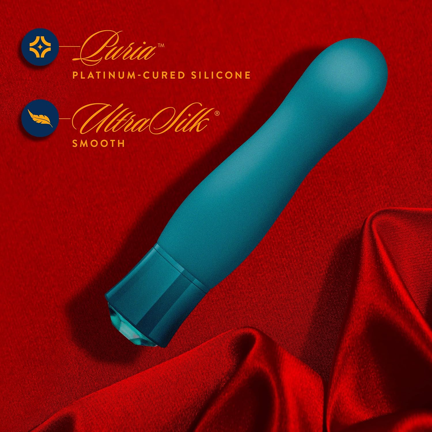 Blush Oh My Gem Fierce 5.5" Warming G-Spot Vibrator - RumboTech Deep Rumbly Vibrations, Silicone Bulbous Head Nipple Clit Stimulator, IPX7, USB Charge - Luxury Adult Sex Toy Women Couples- Topaz Green