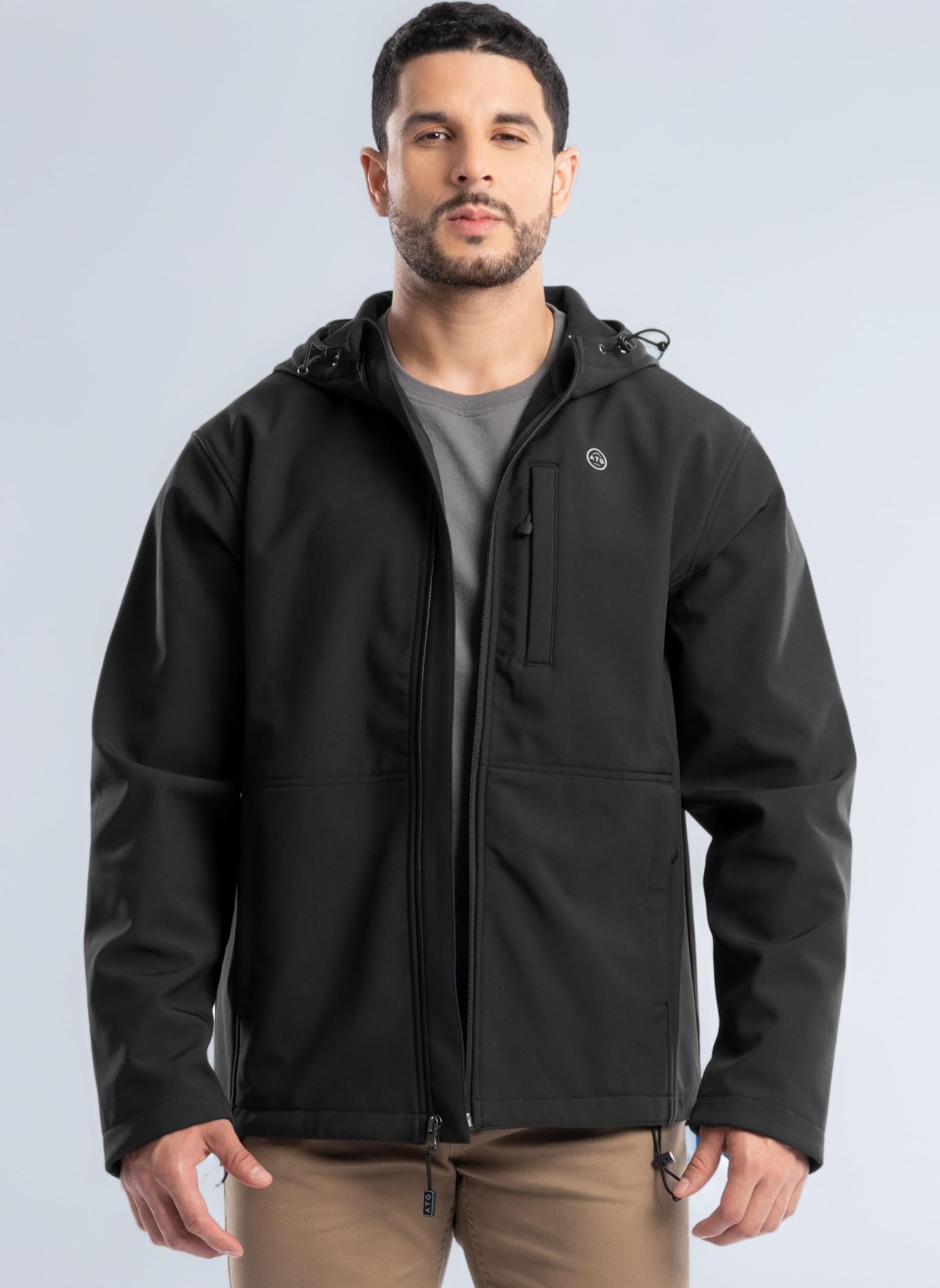 Men's Soft Shell Hooded Jacket