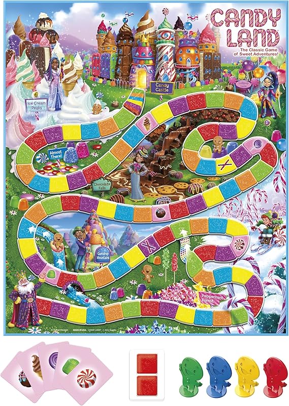 amazon com candy land board game hasbro toys games