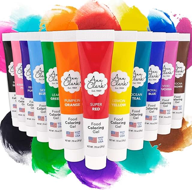 12 Disney Dessert Recipes Inspired by Park Favorites 118 Ann Clark Professional-Grade Gel Food Coloring Made in USA .7 oz, 12 Colors