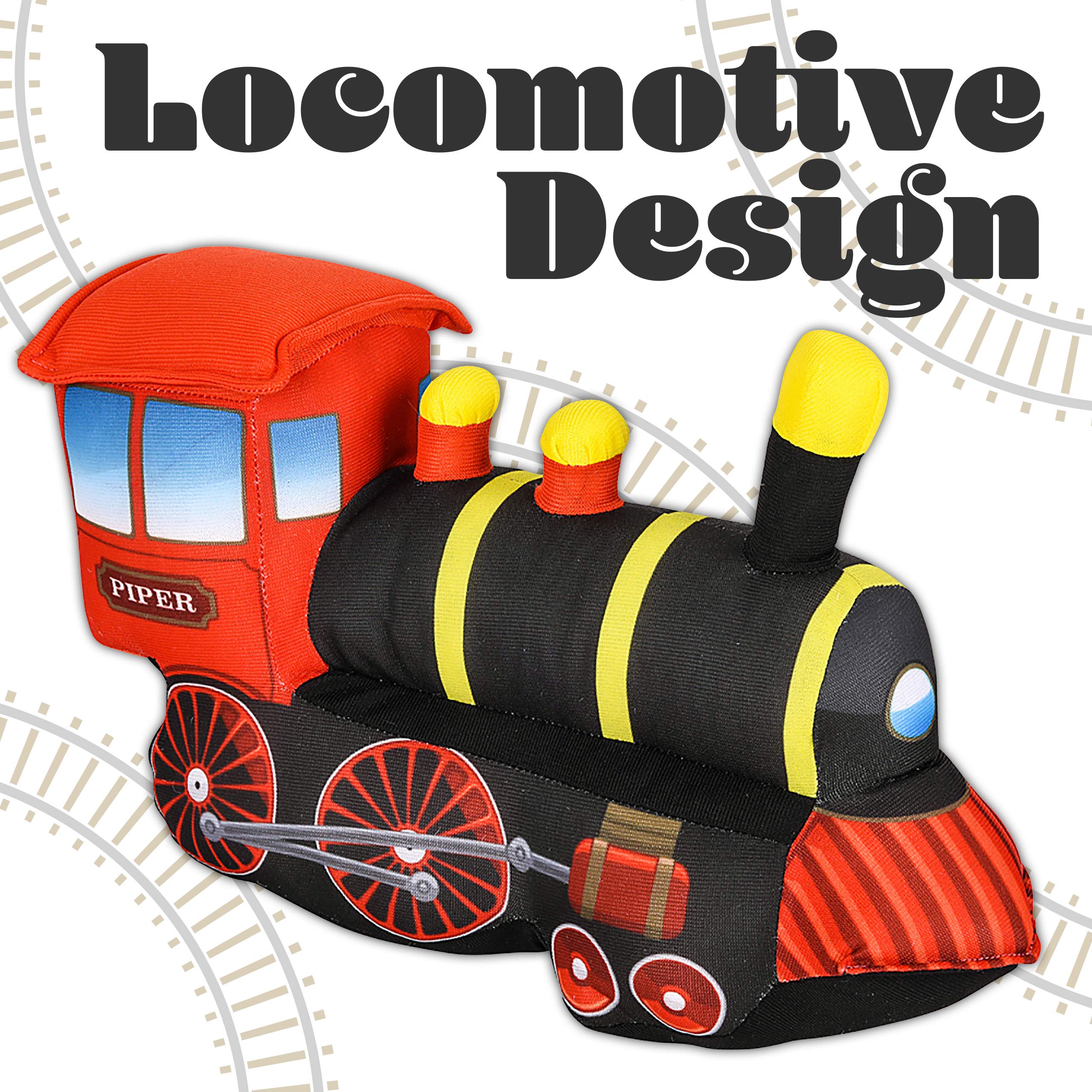 11 Inch Plush Train Toy - Soft & Cuddly Train Pillow For Kids, Infants & Toddlers