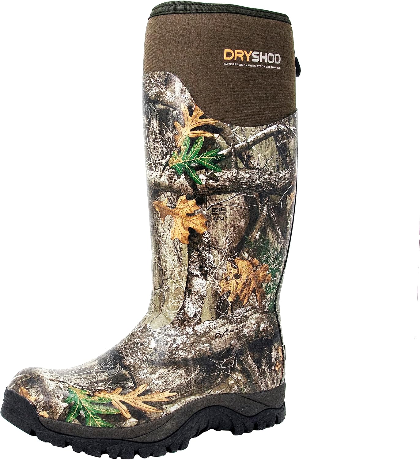 Dryshod Ridgeview Men's Edge Camo Hunting Boots |Waterproof | Insulated |RGV-MH-RTE
