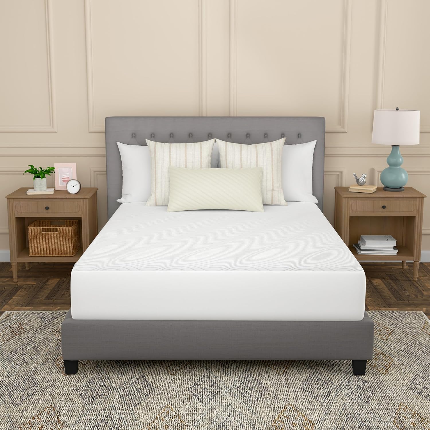 Sealy Complete Protection Waterproof Stain Protection Soft Comfort Top PerfectGrip Stretch Sidewalls Machine Washable Fitted Mattress Protector, Twin Size, White