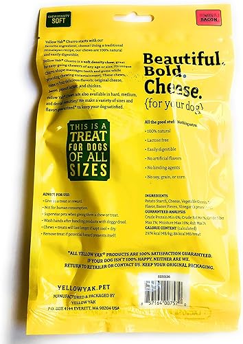Miniatura 2 de Yellow Yak Churro Chew Hecho en Estados Unidos Lactosa - Soja - Grano - Sin gluten Para todos los perros 4 masticables Churro Sabor real de