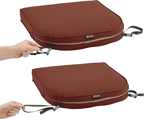 Miniatura 7 de Classic Accessories Montlake - Cojín redondo de espuma con funda extraíble, Heather Henna