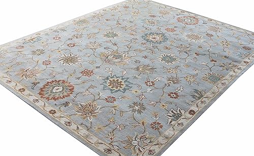 Miniatura 3 de Devlin Alfombras y alfombras tradicionales orientales hechas a mano 100% lana (9 x 12 pies)