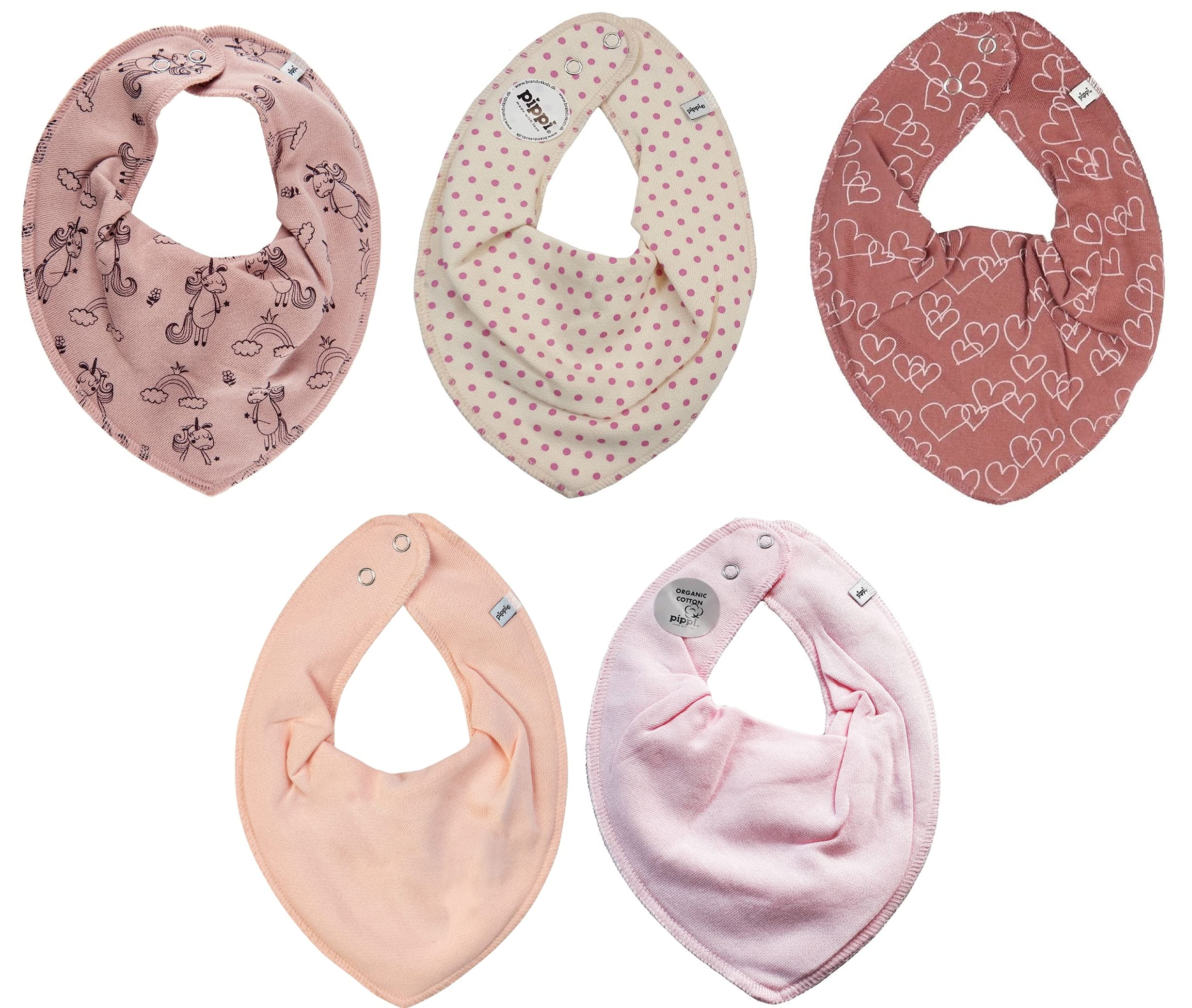 Pippi Babywear Halstücher 5er Pack Dreieckstücher