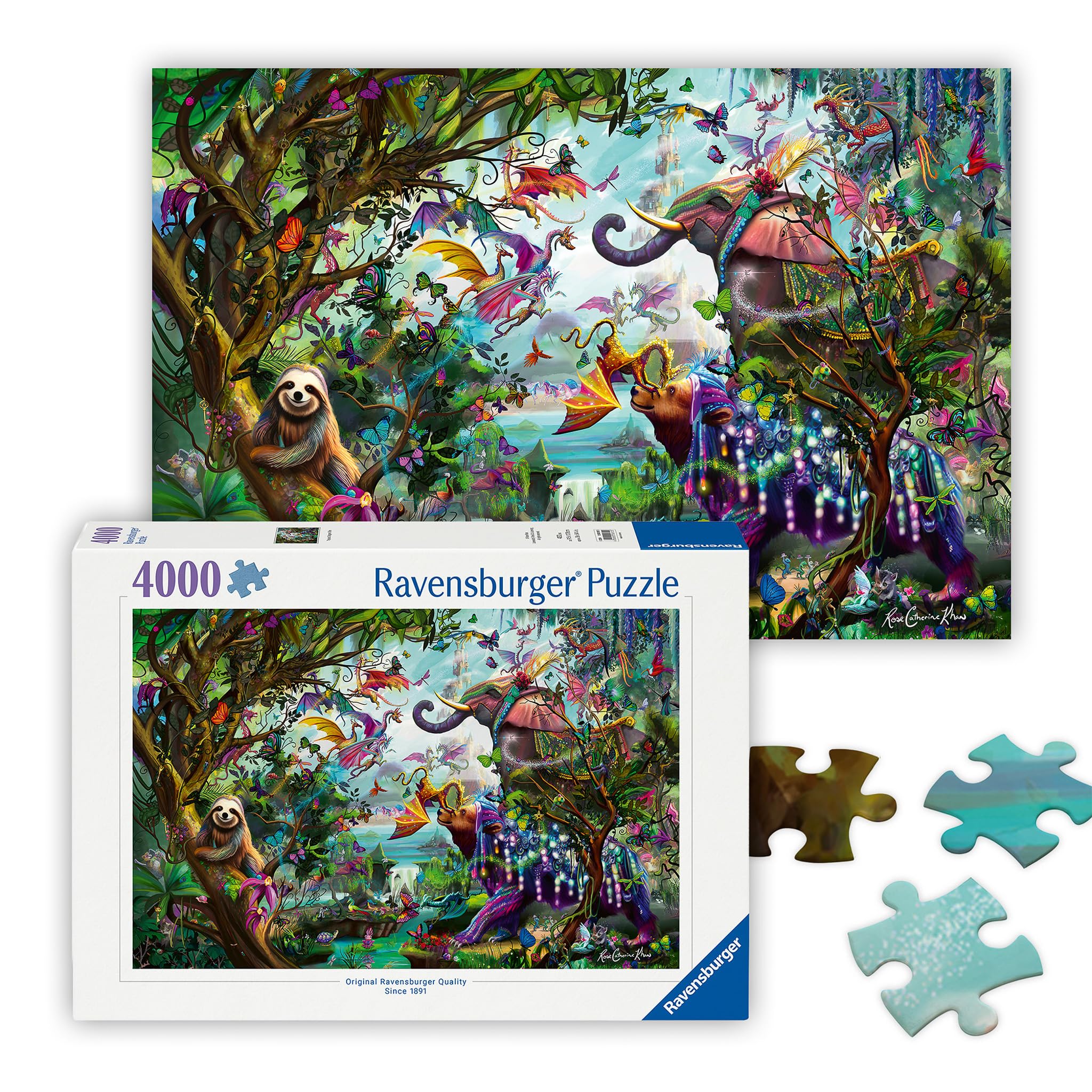 Ravensburger Tropical Dragons 4000 Piece Jigsaw Puzzle for Adults